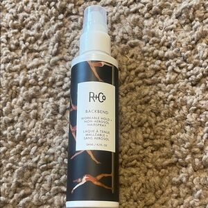 New in bottle R+Co Backbend Non-Aerosol Hairspray - Black and White